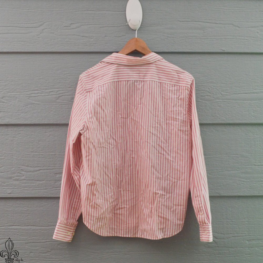 Chaps Pink Stripe Button Down - image 4